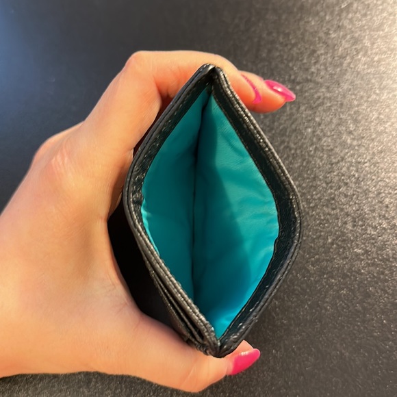 Tory Burch Card Case Wallet - black & gold - Picture 10 of 13